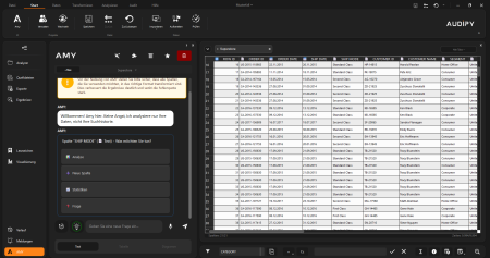 Spalten Interaktion mit KI