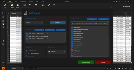 GoBD Import und Aufbereitung